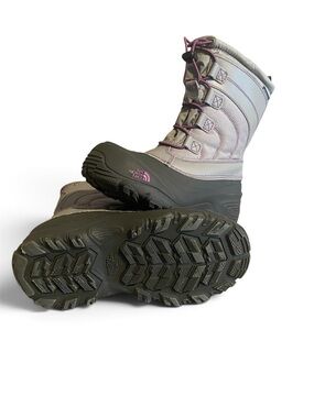 The North Face Kids Pink and Gray Rain & Snow Boots